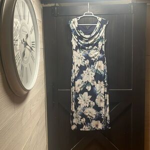 Navy Blue floral dress